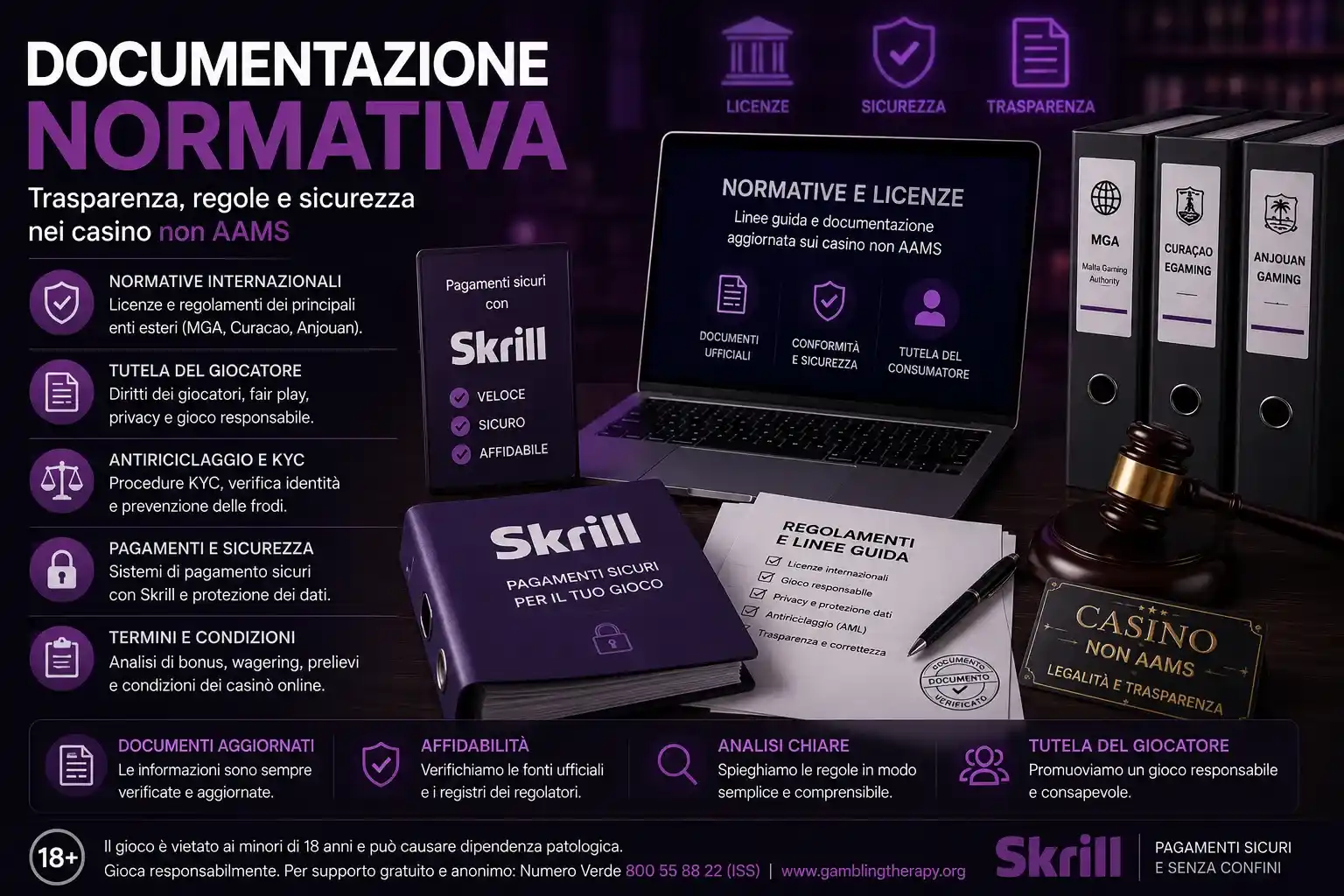 casino non aams skrill documentazione