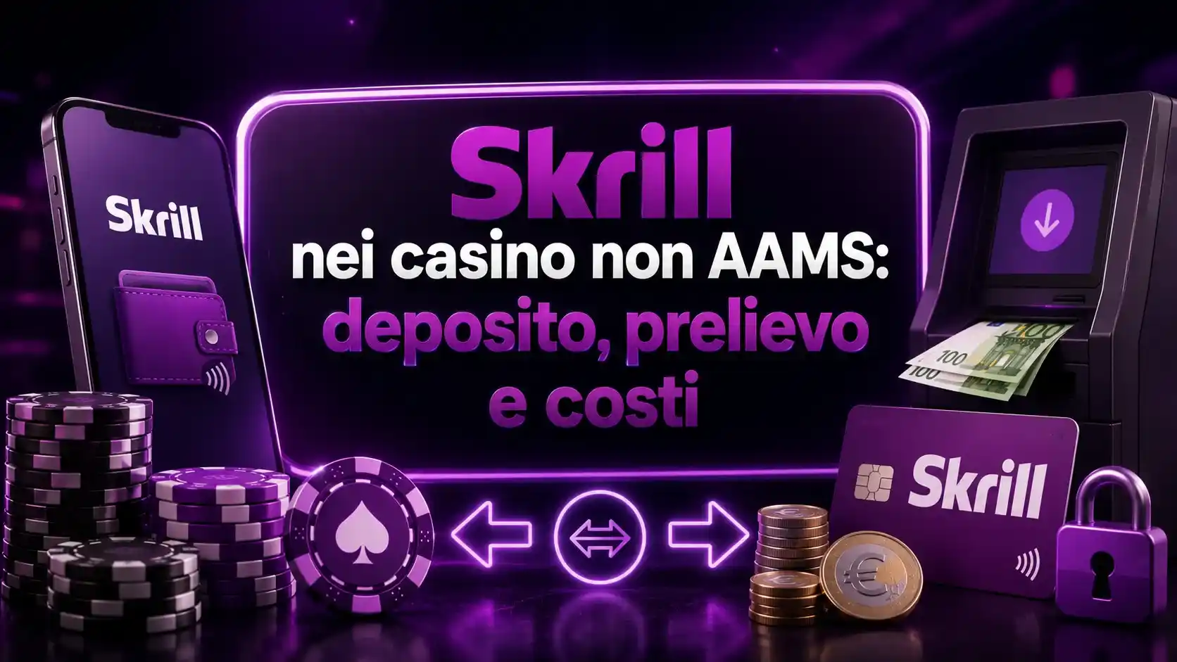 Skrill nei casino non AAMS: deposito, prelievo e costi